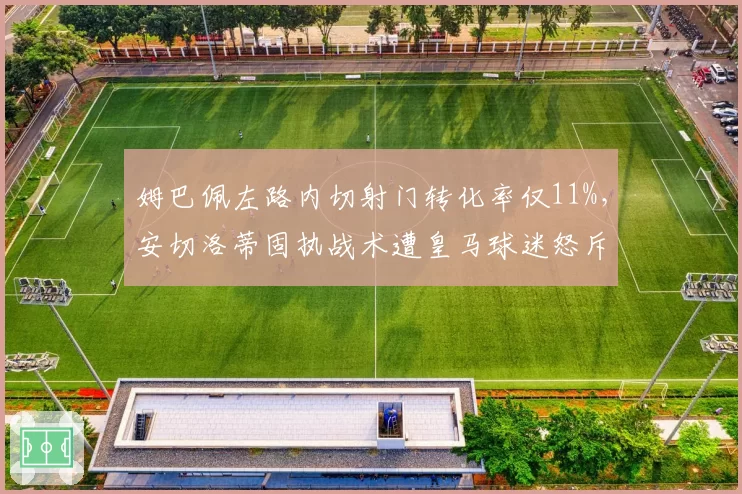 姆巴佩左路内切射门转化率仅11%，安切洛蒂固执战术遭皇马球迷怒斥